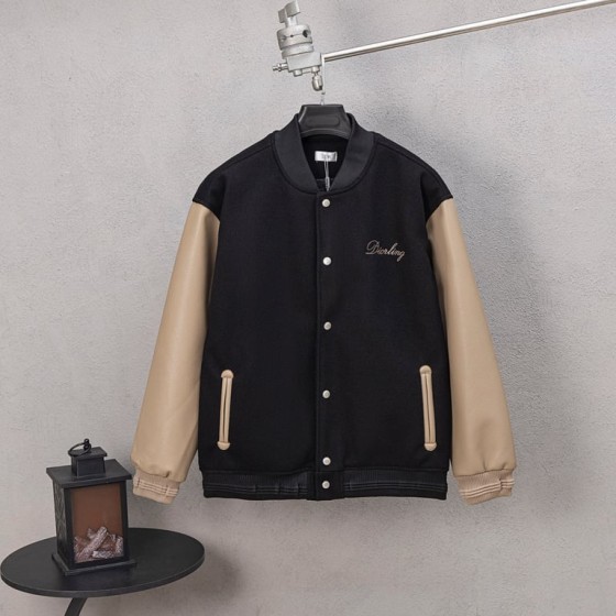 Dior ling Varsity Jacket (Black & Beige)
